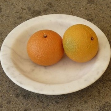 Fruit tray in White Carrara...