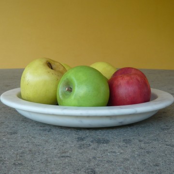 Fruit tray in White Carrara...