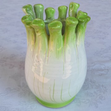 "Finocchio" vaso in maiolica