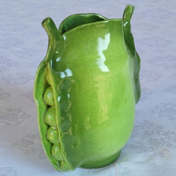 "Pisello" vaso in maiolica