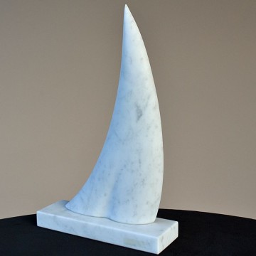Sail in White Carrara marble