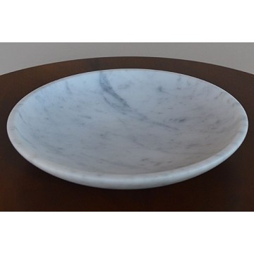 Tray in White Carrara marble