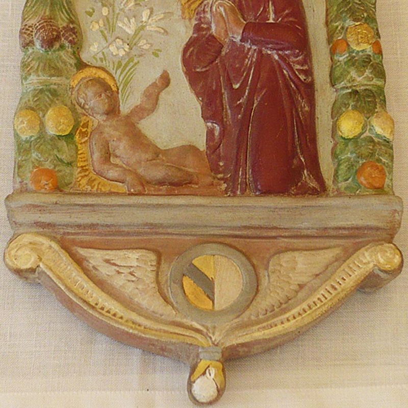 Madonna with child – green field