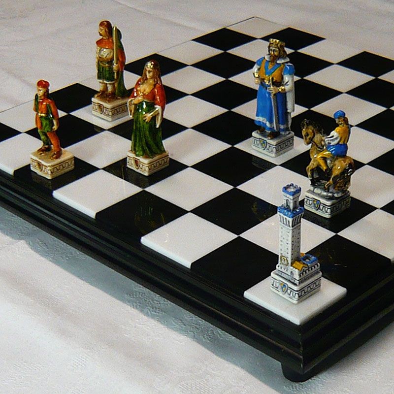 Marble chessboard "Black"