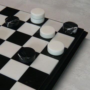 Marble chessboard "Black"