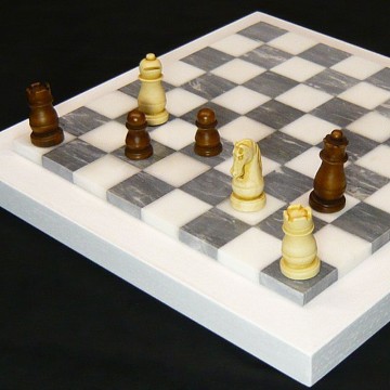 Marble chessboard "Ice"