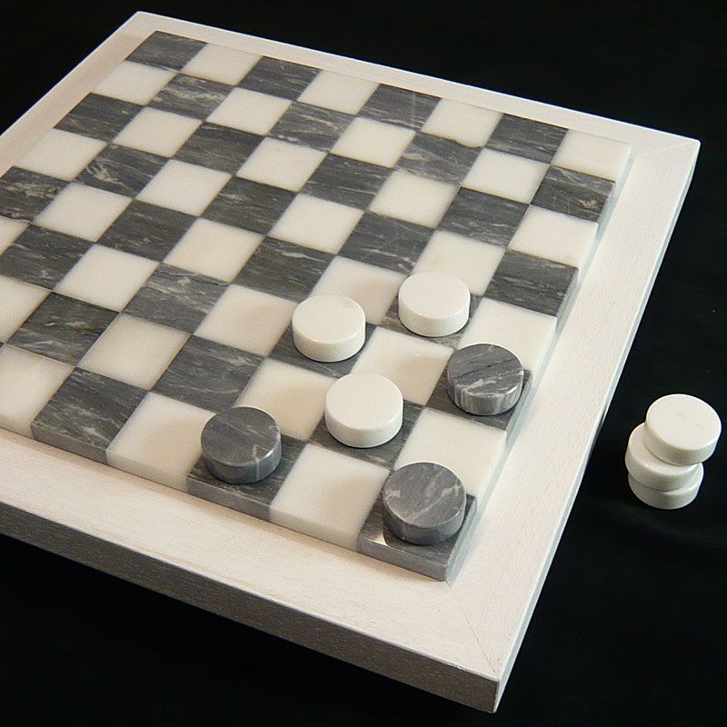 Marble chessboard "Fossil"