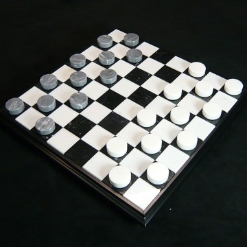 Marble chessboard "Fossil"