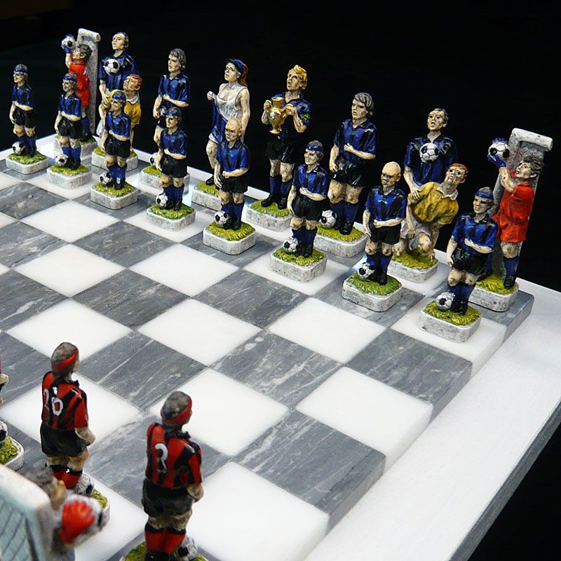 Chess Football "Black and Blue Team"