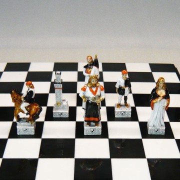 Palio of Siena chess "Lupa - She-Wolf"