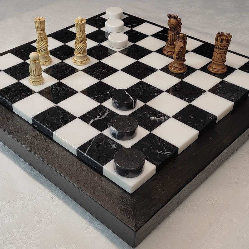Marble chessboard "Marquina"
