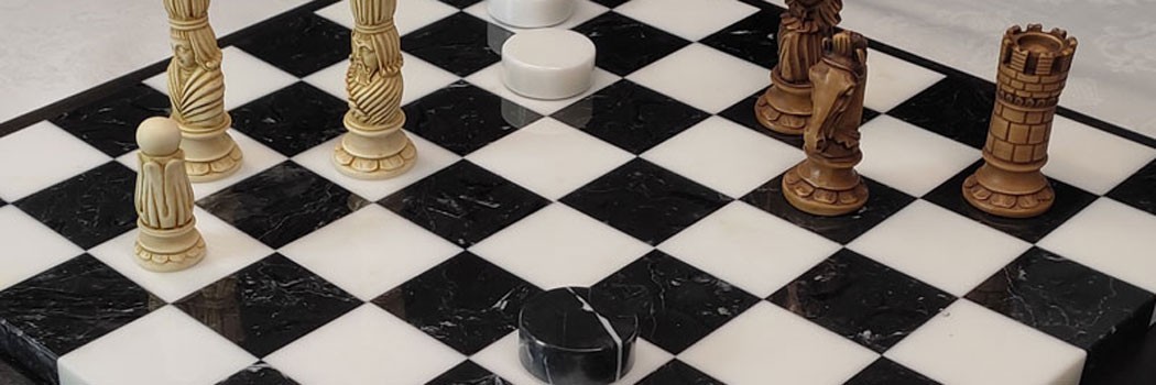 Checkers - Chess - Chessboards - Filetto game, gift, collection, arte toscana