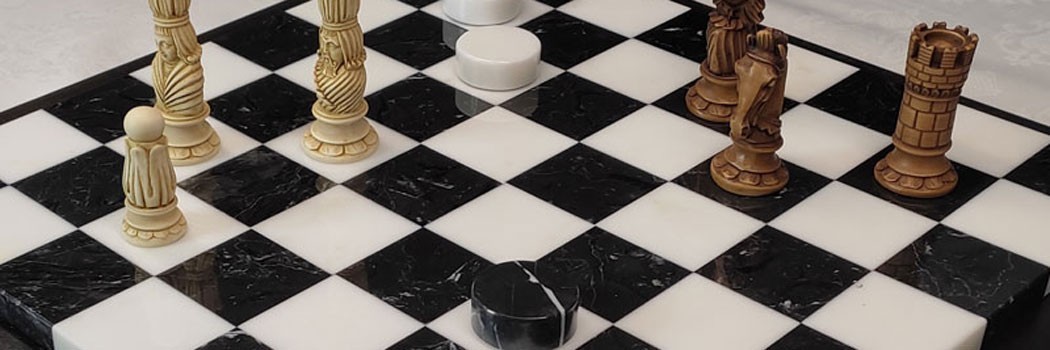 Checkers - Chess - Chessboards, gift, collection, arte toscana