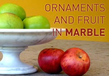 Ornaments and Fruit in Marble